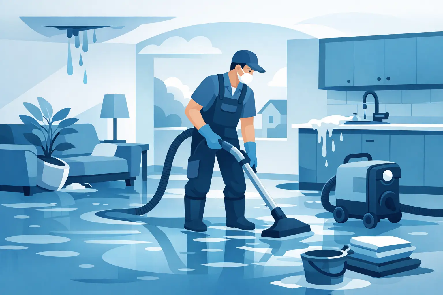 Emergency Water Cleanup Process at Home