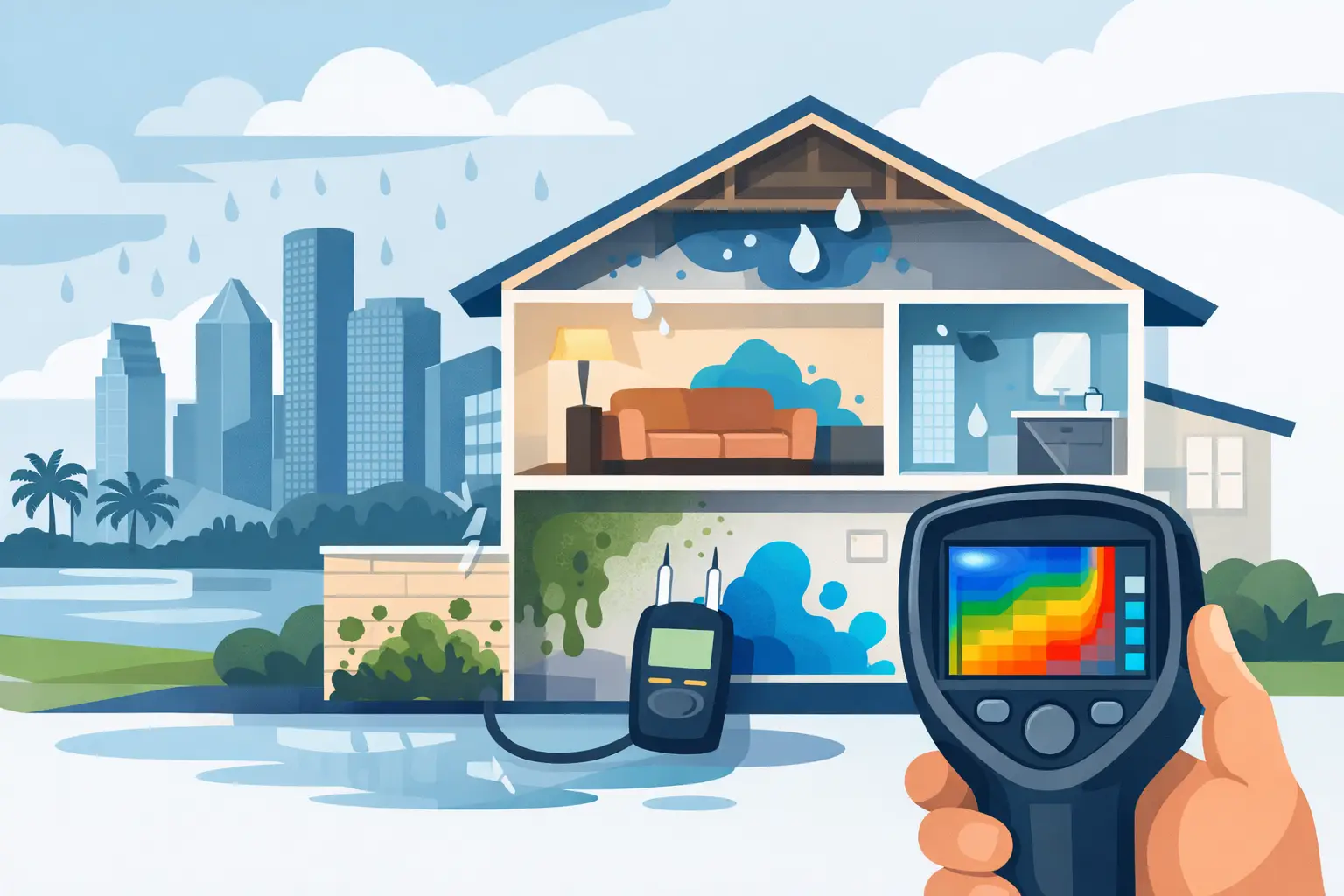 Moisture Mapping for Mold in Houston Homes