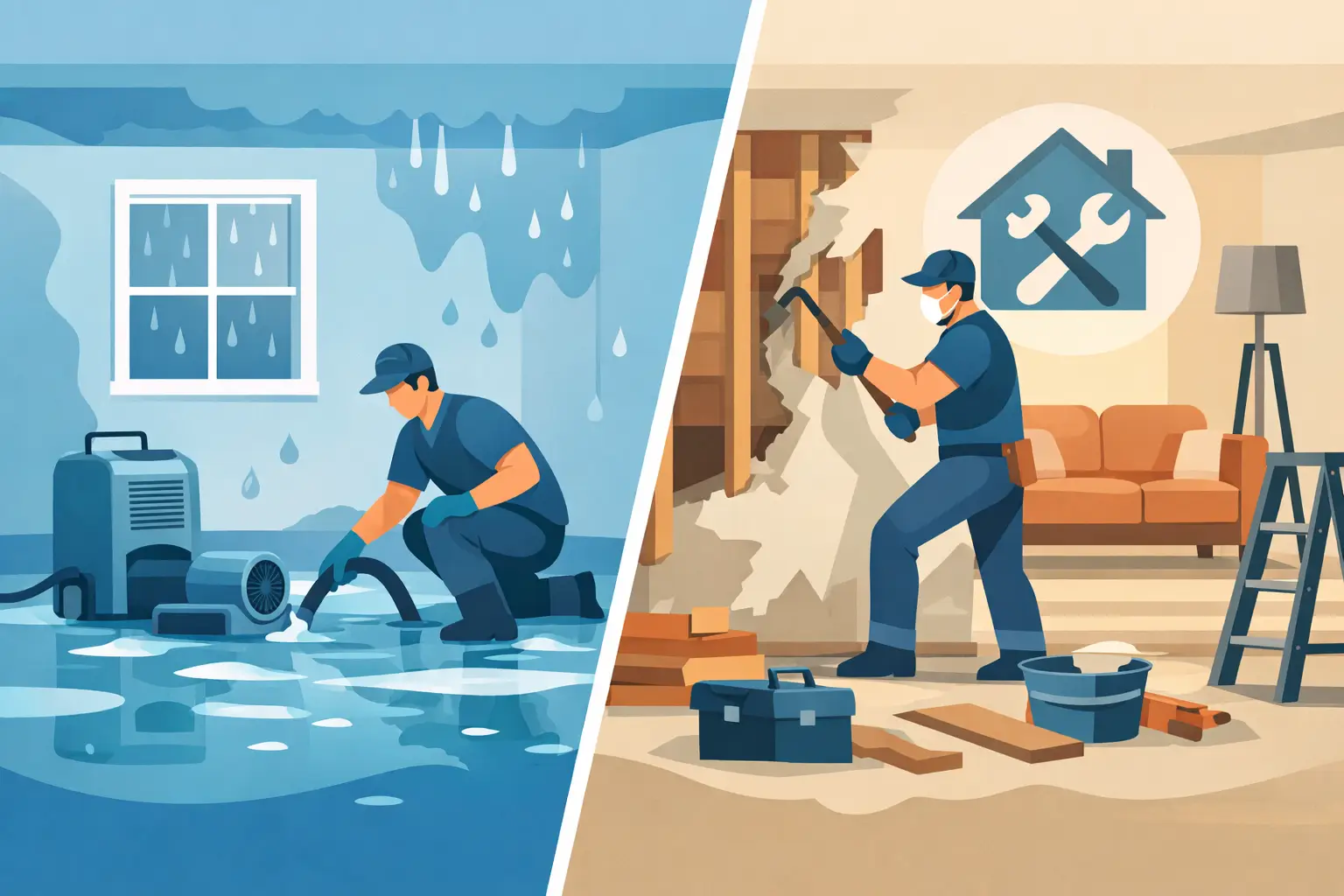 Water Mitigation vs Restoration Explained