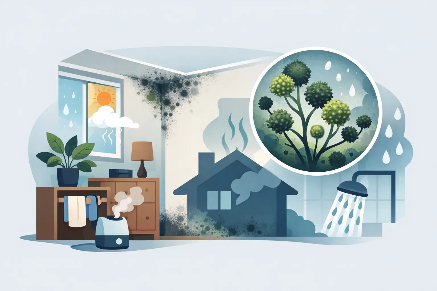 How Mold From High Humidity Starts at Home