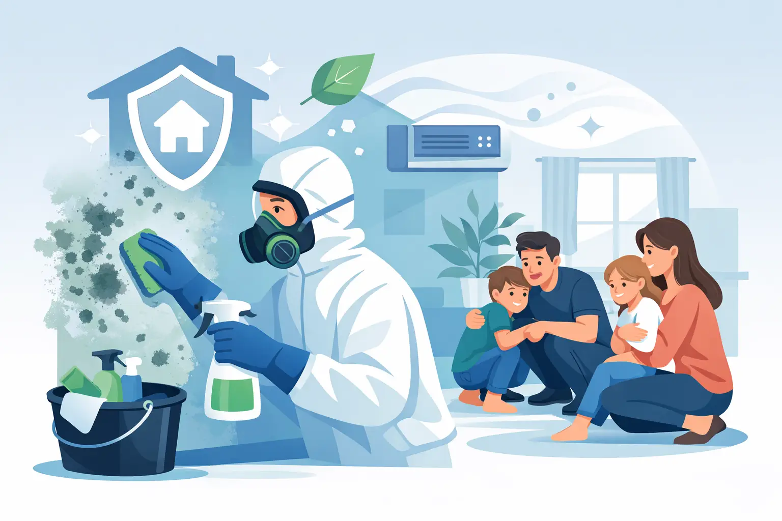 Safe Mold Cleanup for Families at Home