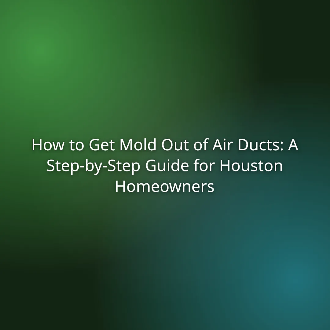 How to Get Mold Out of Air Ducts: A Step-by-Step Guide for Houston Homeowners