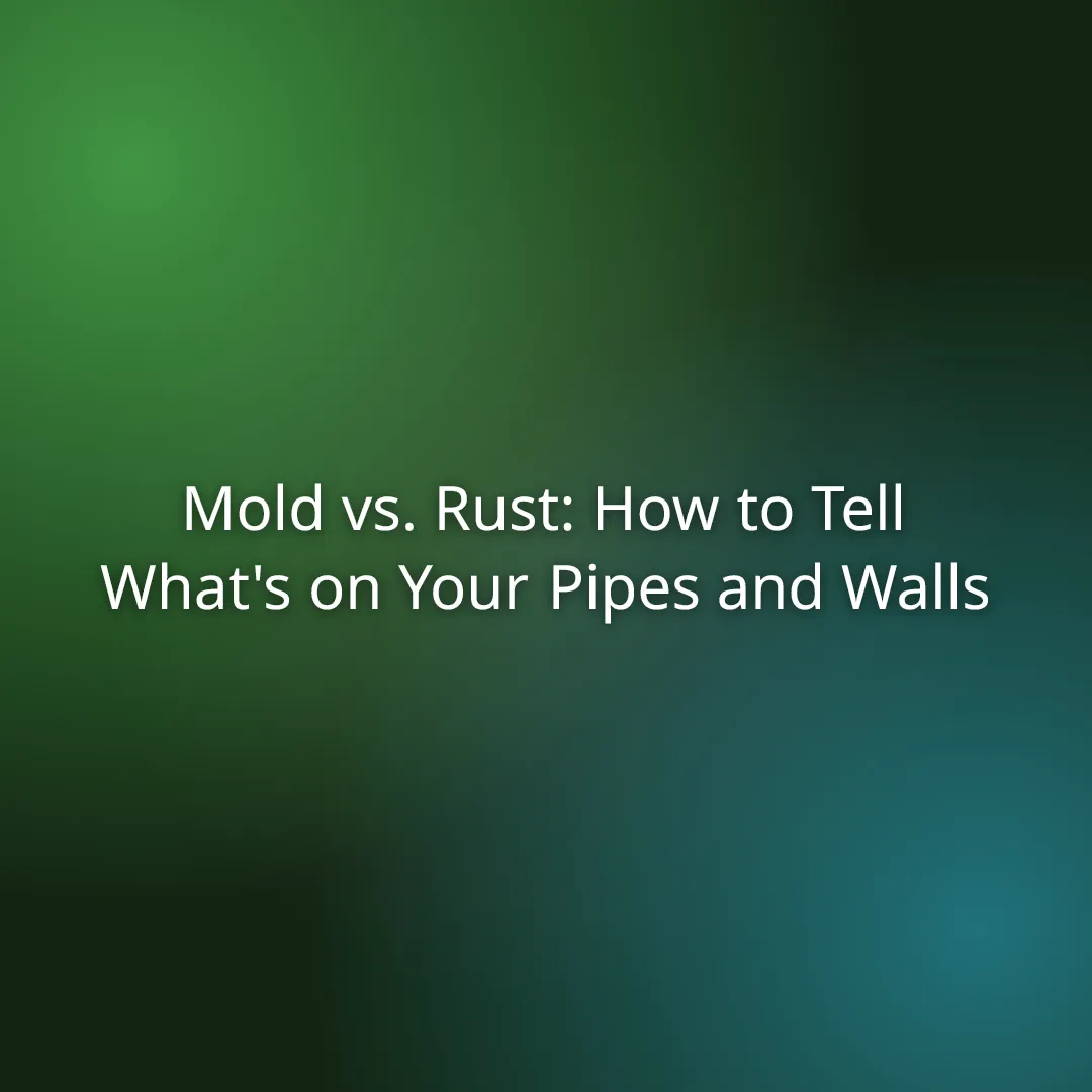 Mold vs. Rust: How to Tell What’s on Your Pipes and Walls