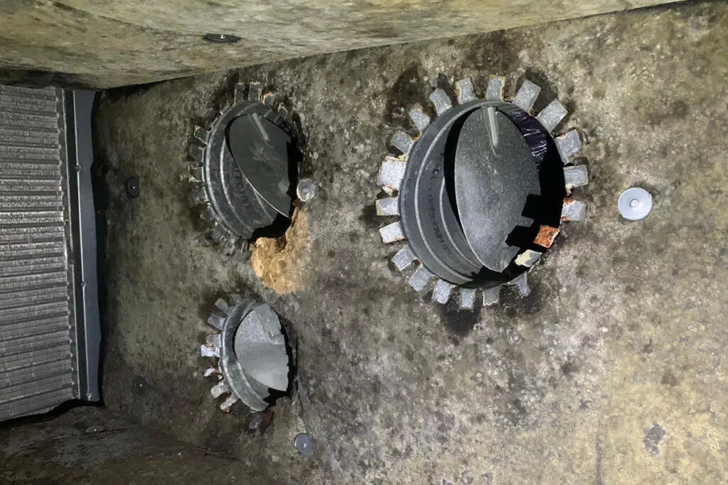 HVAC Plenum mold growth. The severe staining and deterioration suggest an urgent need for expert duct cleaning.