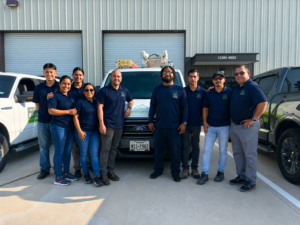 Team Home Solutions team picture outside the office