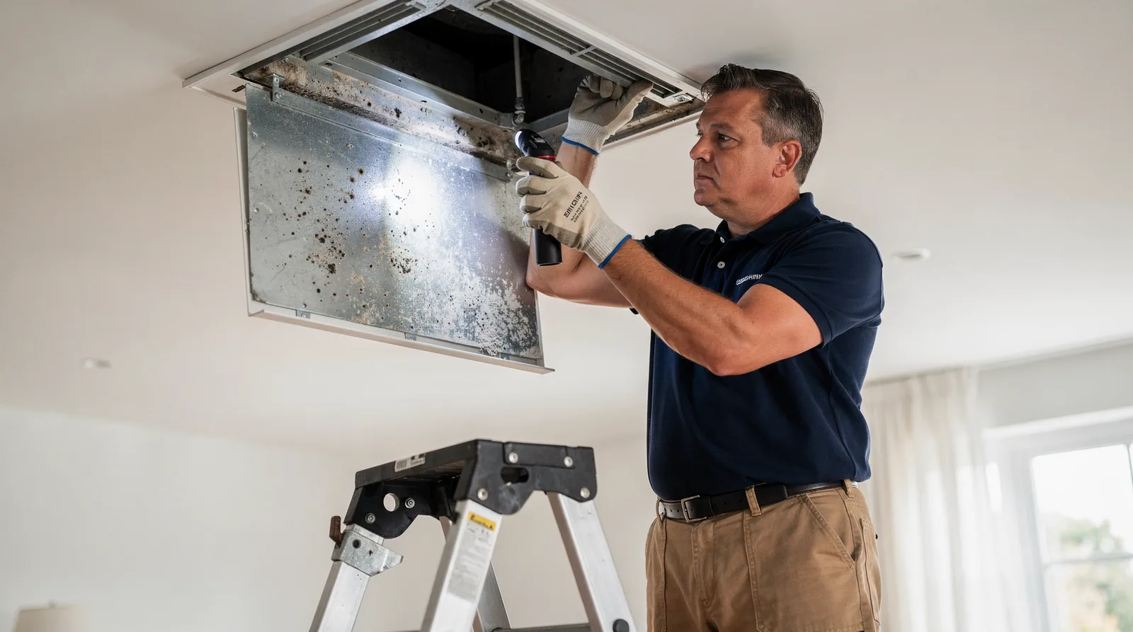 What Are the Health Risks Associated With Mold in Air Ducts? HVAC and ventilation systems rank among the most common places for hidden household mold